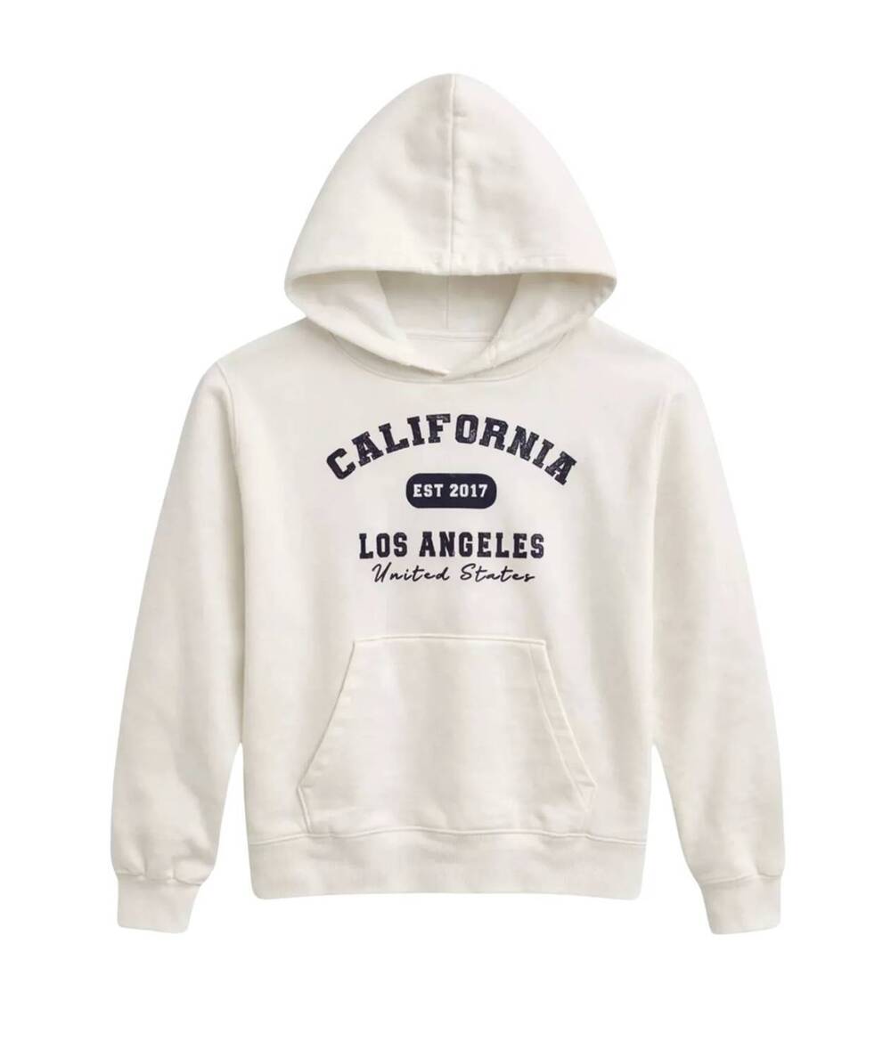 NEW KATIE J NYC girls california hoodie in white